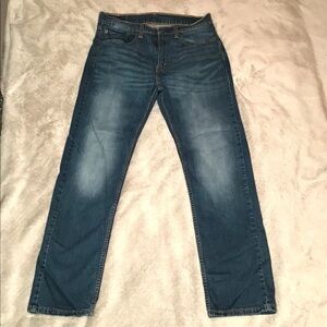 Levi’s 505 Men’s Dark Wash Denim Jeans W34 L32 Straight Leg